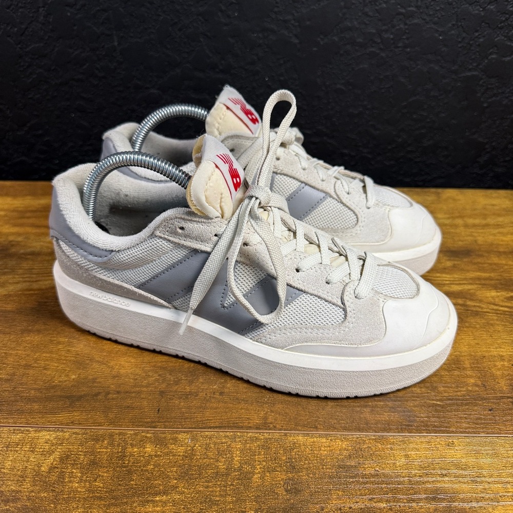 New Balance CT302 CT302RS White Grey Suede Mesh Sneakers Womens 9 Mens 7.5